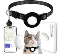 GPS Tracker for Cats, GPS Tracker Cat Collar, Work with App Find My (iOS Only), Reflective GPS Cat Collars, Cat Tracker Small GPS Without ABO (M15)