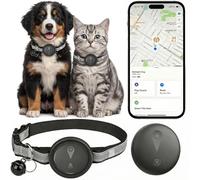 GPS Tracker for Dogs & Cats, Smart Collar with Real-Time Location Tracking, No Monthly Fee, Compatible with iOS Find My, Can Adjust Pet Activity Tracker - Ideal for Small, Medium, and Large Pets