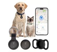 GPS Tracker for Dogs, Smart Dog Tracker with Real-Time Location, for Android and iPhone No Monthly Fee & No SIM Card- Pet Location Tracker with Holder, IP68 Waterproof, Indoor & Outdoor Pet Safety Use