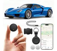 GPS Tracker for Vehicles, Car Tracker Work with APP (Compatible with iOS and Android),Mini Car Air Tracker Tag With Magnet Global Coverage,No Subscription Required/No Monthly Fee/No SIM Card Required