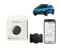 GPS Tracker Mini Magnetic Car Tracker No Monthly Fee, IPX6 Waterproof Car Tracker with 360-Day Battery, Real-Time Tracking Dog Tracker, Compatible with iOS/Android for Vehicle/Pet (black for ios)