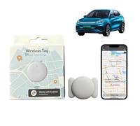 GPS Tracker Mini Magnetic Car Tracker No Monthly Fee, IPX6 Waterproof Car Tracker with 360-Day Battery, Real-Time Tracking Dog Tracker, Compatible with iOS/Android for Vehicle/Pet (white for android)