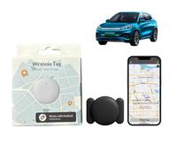 GPS Tracker Mini Magnetic Car Tracker No Monthly Fee, IPX6 Waterproof Car Tracker with 360-Day Battery, Real-Time Tracking Dog Tracker, Compatible with iOS/Android for Vehicle/Pet (black for android)