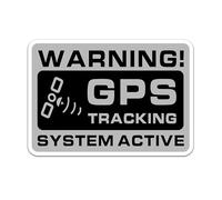 GPS Tracker Sticker - GPS Tracking Alarm Stickers - 10 Pack Security Warning Labels for Vehicles | Tracking Stickers for Bikes, Scooters, and Equipment | Effective Warning System