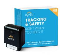 GPS Tracker Vyncs No Monthly Fee OBD, Real Time 3G Car GPS Tracking Trips Free 1 Year Data Plan Teen Unsafe Driving Alert Engine Data Fleet Monitoring Fuel Report
