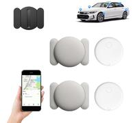 GPS Tracker with Weatherproof Magnetic Case, GPS Tracker for Vehicles, Mini Car Air Tracker Tag With Magnet, Real-Time Location Trackers, For Vehicless, Trucks, Pets, Valuables (White*2)