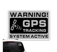 GPS Tracking Sticker - 10 Pack, Black, Rectangular, Weatherproof, Car Alarm Symbol, Single Use, Outdoor, Security, Car Security & Tracking