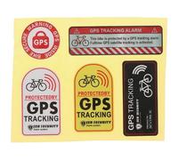 GPS Tracking Warning Sticker Self Adhesive Anti Theft Sign for Vehicles