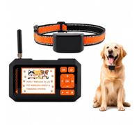 GPS Wireless Dog Fence and Training System with 2.8-Inch Display | Custom virtual boundaries from 100 to 2,000 ft with live GPS tracking, alerts and three adjustable training modes.