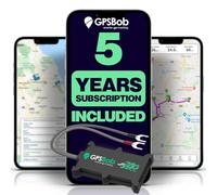GPSBob 4G Hardwired GPS Tracker for Vehicles, 5 Years Data Included, No Monthly Fees No Subscription, Real Time Tracking, Easy Self Install, Car Van Caravan Campervan Motorhome Truck
