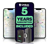 GPSBob 5 Year 4G Personal GPS Tracker, All Inclusive, No Monthly Fees, No Subscriptions, One Off Fee, 5 Years Service Included, Personal Tracker, Plug and Play And Magnetic Case