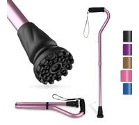 GPTCAMP Walking Cane Walking Cane for Men and Women, Lightweight Folding Cane with Soft Padded Handle, Single Point Cane, Adjustable and Foldable, Folding Cane for Seniors