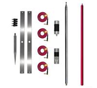 Gptwo-pro Advanced Edition 7-54mhz 200w Shortwave Antenna With Frequency Scale For Gp Antenna, Stainless Steel Rod, Portable Ssb Fm Ham Radio Gear(high-end version)