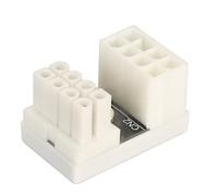 GPU U Turn Power Adapter, Enhanced Power Connectivity GPU 180 Degree Angle Power Adapter PCIE Reliable Easy Installation 8 Pin for Desktop Graphics Card (White)
