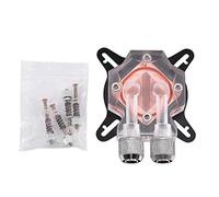 GPU Water Cooling Block, Red Copper Base GPU Cooler for Graphics Processing Unit, 43-62mm Hole Spacing, Acrylic Cover, 8-10mm Tube Compatible, High - Efficiency Water Block Kit