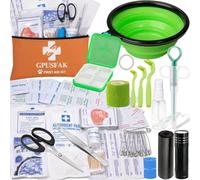 GPUSFAK Pet First Aid Kit for Dogs and Cats - Pet Emergency Kit with First Aid Supplies for Home, Camping, Hiking, Travel, Hunting and Sports