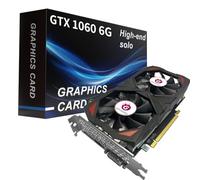 GPVHOSO GTX 1060 6GB Graphics Card GDDR5 192Bit 4K VR Ready Video Cards with Dual Cooling Fans, Support Direct X12 PCIe3.0 * 16 HDMI DVI DP, High Performance for Gaming and Creative Work