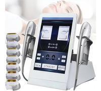 Gpxhbcb 7D HIFU Skin Rejuvenation Machine,Facial Lifting Anti-Wrinkle Body Slimming Beauty Device,High Intensity Focused,Safe and Painless,with 2 Handles & 7 Cartridges,15" Smart Touch Screen