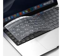 GPXIIZ Keyboard Cover Compatible for 2025-2022 MacBook Air 13.6/Air 15 M4 M3 M2, 2025-2021 Mac Pro 14/Pro 16 M5 M4 M3 M2 M1 Pro/Max, Ultra Thin TPU Keyboard Protector Skin UK/EU Layout, Clear