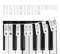 GPXIIZ Piano Notes Guide for Beginner | Removable Piano Keyboard Stickers Note Labels for 61-Key | C-D-E-F-G-A-B | Made of Silicone | No Need Stickers | Reusable and Comes with Box