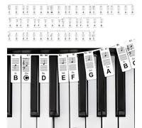 GPXIIZ Piano Notes Guide for Beginner | Removable Piano Keyboard Stickers Note Labels for 88-Key Full Size | C-D-E-F-G-A-B | Made of Silicone | No Need Stickers | Reusable and Comes with Box