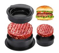 GPYG Burger Press, Hamburger Press Patty Maker, Slider Press Stuffed Burger Patty Press Regular Burger Maker 3 in 1 Non Stick Kitchen Barbecue Grilling Patty Molds…