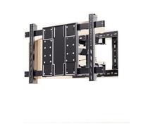GPYMHLBNR Ultra-thin TV rack telescopic rotating wall-mounted folding bracket 65/75/85 inches, load capacity 300 catties