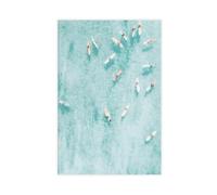 GQKIUYGA Air Surfer Beach Canvas Poster Wall Art Decor Print Picture Paintings for Living Room Bedroom Decoration 24x36inch(60x90cm)