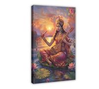 GQKIUYGA Artistic Painting of The Goddess of Music Canvas Poster Wall Art Decor Print Picture Paintings for Living Room Bedroom Decoration 12x18inch(30x45cm)