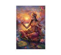GQKIUYGA Artistic Painting of The Goddess of Music Canvas Poster Wall Art Decor Print Picture Paintings for Living Room Bedroom Decoration 24x36inch(60x90cm)