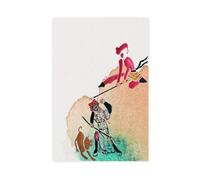 GQKIUYGA Journey to The West-Sun Wukong Battles Erlang Shen Canvas Poster Wall Art Decor Print Picture Paintings for Living Room Bedroom Decoration 16x24inch(40x60cm)
