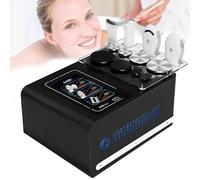 GQKVQ Professional 448K Radio Frequency Therapy Machine,with 3 Handles,1 Negative Plate& 8 Workstation.Skin Care Machine, Fat Removal Device,with Touch Screen Black