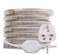 GQL 20m LED Strip AC 220V 240V IP65 Waterproof 3014 SMD 120LEDs/m Commercial Rope Light, Blue Ribbon for Home Kitchen Cabinets Ceiling Garden Decoration UK Plug