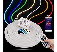 GQL 20m WiFi RGB Neon Light with Remote, 220V Waterproof and Flexible LED Strip, Music Sync/Smart Phone Tuya APP Control/Alex Google Assistant Application
