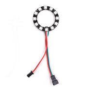 GQL 5V RGB LED Ring, WS2812 IC 5050 SMD Addressable Lights (12 Bits, Black Board)