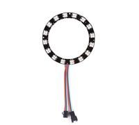 GQL 5V RGB LED Ring, WS2812 IC 5050 SMD Addressable Lights (16 Bits, Black Board)