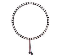 GQL 5V RGB LED Ring, WS2812 IC 5050 SMD Addressable Lights (48 Bits, Black Board)