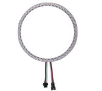GQL 5V RGB LED Ring, WS2812 IC 5050 SMD Addressable Lights (60 Bits, White Board)