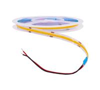 GQL Bare Wires 5V COB LED Strip with Self-Adhesive Tape, 320 LEDs/m Flexible Light Ribbon for Cabinet, Shelf, Home Kitchen Lighting DIY Commercial Decor