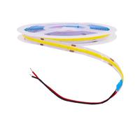 GQL Bare Wires 5V COB LED Strip with Self-Adhesive Tape, 320 LEDs/m Flexible Light Ribbon for Cabinet, Shelf, Home Kitchen Lighting DIY Commercial Decor