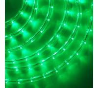 GQL Waterproof LED Round String Lights, 220V UK Plug-in Outdoor Flexible Tube Light, 36 LEDs/m for Garden Wedding Party Pub Tree Decoration (14m, Green)