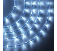 GQL Waterproof LED Round String Lights, 220V UK Plug-in Outdoor Flexible Tube Light, 36 LEDs/m for Garden Wedding Party Pub Tree Decoration (12m, Cold White)