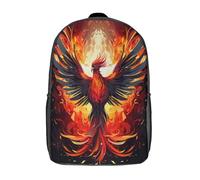 GQLIDDAOE Phoenix Children's Backpacks, Backpack Student Bag, 3D Printed Student School Bag Cartoon Bag Travel Bookbag for Kids Gift Children School Bags 17inch