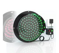 GQMYCDM LED Traffic Light, Red/Green Two-Color Light Traffic Signal Light, Wall Mounted Traffic Light, Industrial Loading Dock Bay Light, for Mounting Inside and Outside, Plug & Play(300mm/12in)