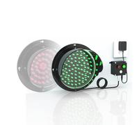 GQMYCDM LED Traffic Light, Red/Green Two-Color Light Traffic Signal Light, Wall Mounted Traffic Light, Industrial Loading Dock Bay Light, for Mounting Inside and Outside, Plug & Play(200mm/8in)
