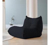 GQQDDD Lazy Floor Sofa, Fireside Lounge, Teddy Velvet Bean Bag Couch, Accent Corner Chair for Living Room, Bedroom, Office - 2 Seater (Size: Single, Color: A)