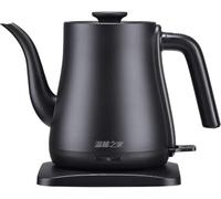 GQQDDD Professional Stainless Steel Electric Water Kettle, 1L Tea Kettle With Auto Shut-Off & Boil-Dry Protection, Anti Hot Water Boiler, 1500W Upgraded(Color:Black)