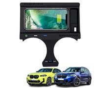 GQQSXZNTD 2024 New Version Car Wireless Charger for BMW X3/X4/X3M/X4M 2019-2023 All Models, 15W Fast Charging Phone Charger Tray with 27W USB Port Qi Phone Wireless Charger, Black
