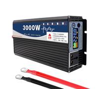 GQQSXZNTD 72V to 110V, 12V 24V 48V 60V 72V DC to 120V 220V AC 1500W Pure Sine Wave Power Inverter, 3000W Peak Car Converter Inverter Charger for Home RV Camping Emergency(Size:48v to 120v)