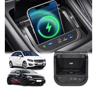 GQQSXZNTD Car Wireless Charger for Mercedes Benz A-Class/B-Class/GLA/CLA/GLB/AMG (2013-2018) Cigarette Lighter Accessories, 15W Wireless & 27W USB Fast Charging Tray for i-Phone Sam-sung
